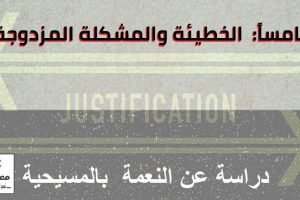 النعمة بالمسيحية: 5- الخطيئة والمشكلة المزوجة
